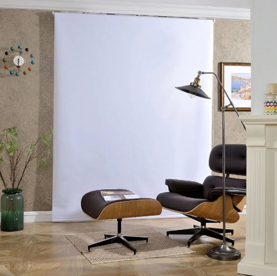 Persiana Rolo Blackout Block L120 X A140 Branca 1000