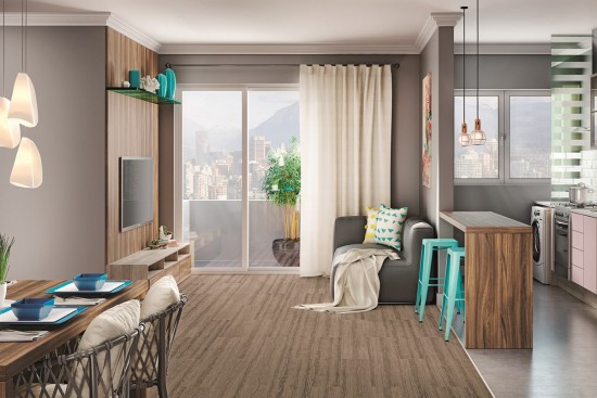 Piso laminado Eucafloor Prime - Noce Oro